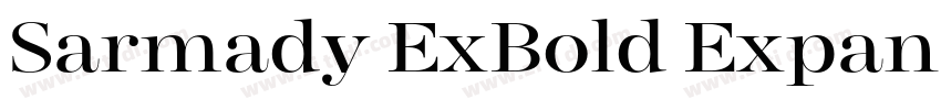 Sarmady ExBold Expan字体转换